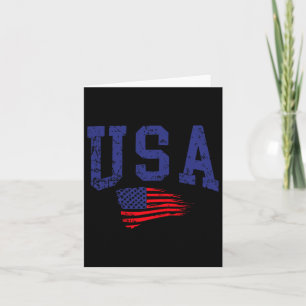 Glückwunsch 4. Juli US-Flagge American Stolz Red W Karte