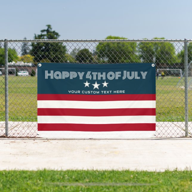 Glückwunsch 4. Juli US Flagge Party Außenbereich Banner (Insitu)