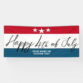 Glückwunsch 4. Juli US Flagge Wiedersehen Banner