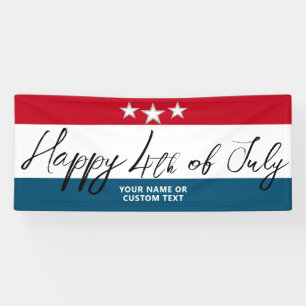 Glückwunsch 4. Juli US Flagge Wiedersehen Banner