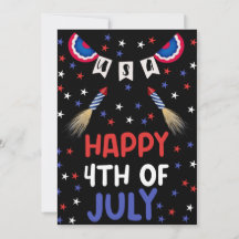 Glückwunsch 4. Juli USA Unabhängigkeitstag Feier