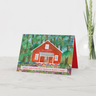 Glückwunsch 4. Juli von Realtor Red House Custom Karte
