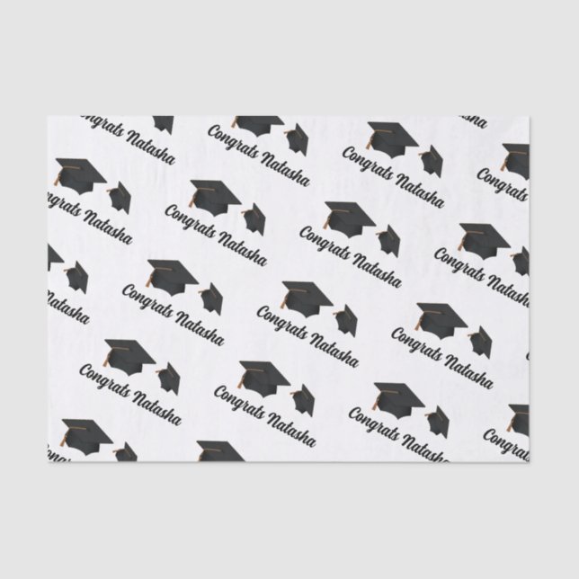 Glückwunsch Abschluss feiern Seidenpapier (Vorderseite)