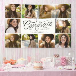Glückwunsch absolvieren 10 Foto trendy Abschlussfe Banner
