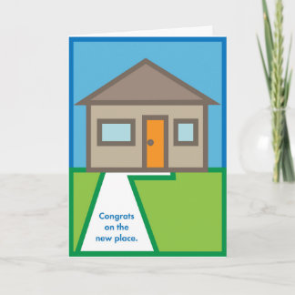 Glückwunsch am neuen Ort Karte