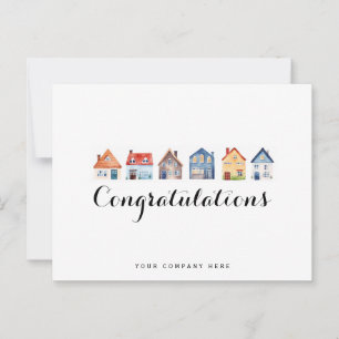 Glückwunsch an den neuen Hausbesitzer von Congrats Postkarte
