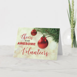 Glückwunsch an Freiwillige Weihnachtsschmuck zu da Karte