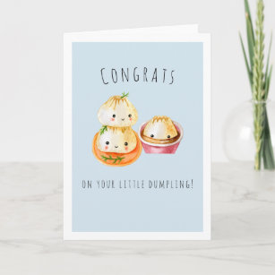 Glückwunsch auf deinem kleinen Dumpling   Neues Ba Karte