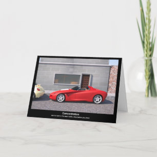 Glückwunsch auf dem Ihrem Führerschein (englisch) Karte