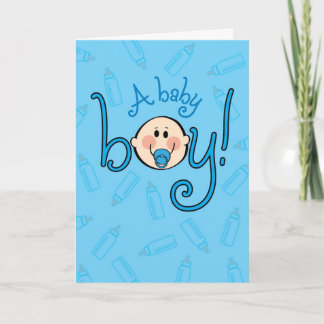 Glückwunsch auf Ihrem Baby Boy! Oh, Junge! Oh, Jun Karte