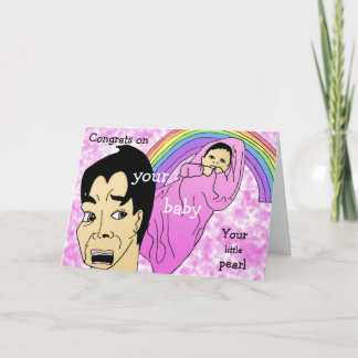 Glückwunsch auf Ihrem Babymädchen Karte