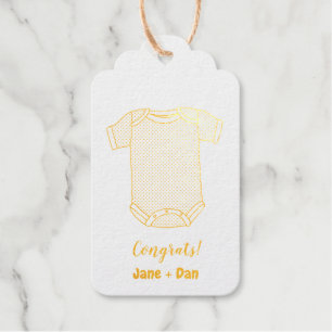 Glückwunsch! (Baby-Duschtuch) Geschenkanhänger