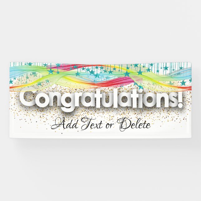 Glückwunsch Banner (Horizontal)