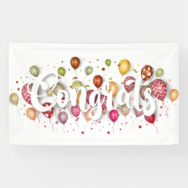 Glückwunsch Banner (Horizontal)