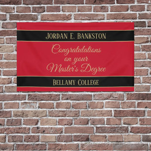 Glückwunsch! Banner für den Master