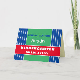 Glückwunsch! Benutzerdefinierte Kindergarten Absch Karte