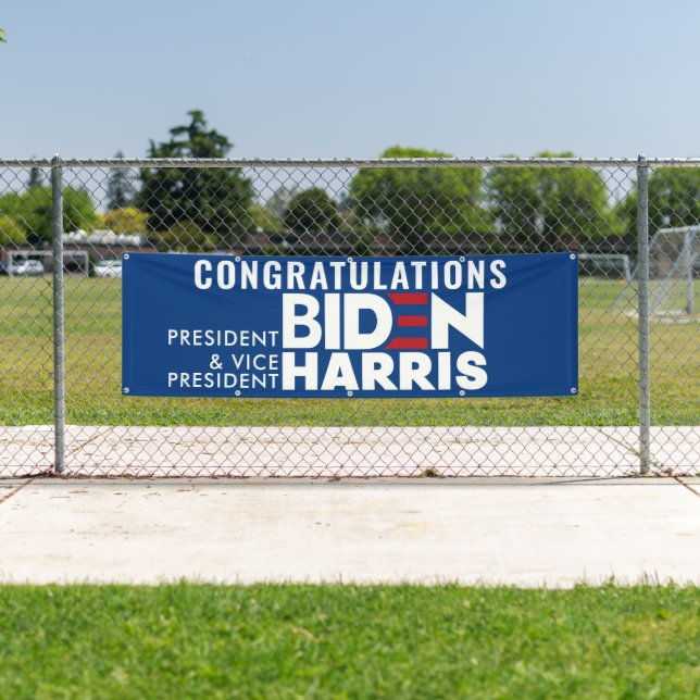 Glückwunsch Biden VP Harris Innenminister Banner (Insitu)