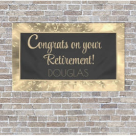 Glückwunsch! Bright, Custom Retirement Banner