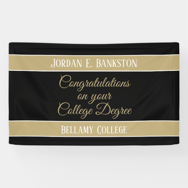 Glückwunsch! Celebrate Uni Grad Banner (Horizontal)