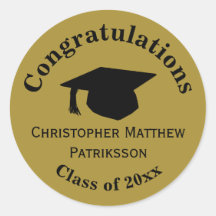 Glückwunsch, Class 20xx Abschluss, Matte Gold