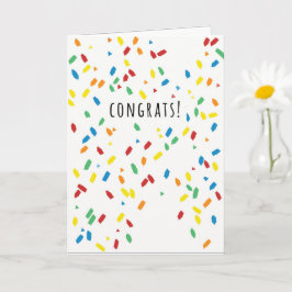 GLÜCKWUNSCH CONFETTI CARD KARTE