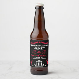 Glückwunsch Court Verdict Bierflaschenetikett