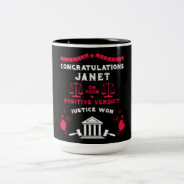 Glückwunsch Court Verdict Zweifarbige Tasse