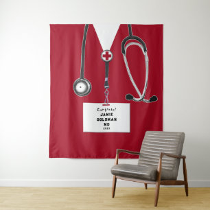 Glückwunsch der Creative Doctor Medical School Abs Wandteppich