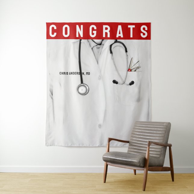 Glückwunsch der Creative Medical School Abschluss Wandteppich (Beispiel)
