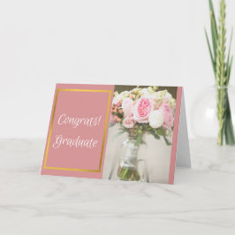 Glückwunsch des Absolventen Karte