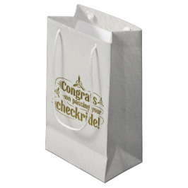 Glückwunsch, die Ihren Schachzug passieren! Kleine Geschenktüte