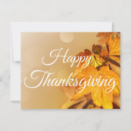 Glückwunsch Erntedankend Herbstleaves Feiertagskarte