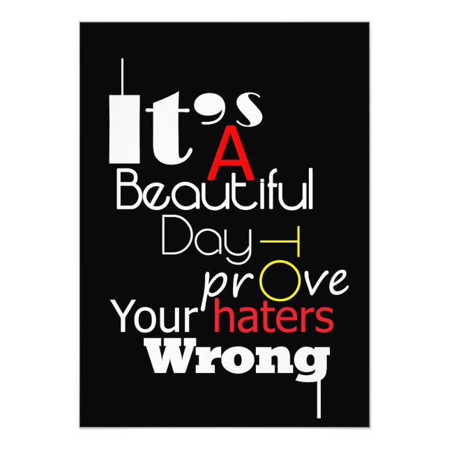 Glückwunsch Es ist ein schöner Tag Fotodruck (Vorne)