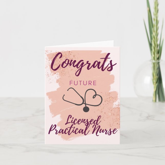 Glückwunsch Future LPN-Karte Karte (Vorderseite)
