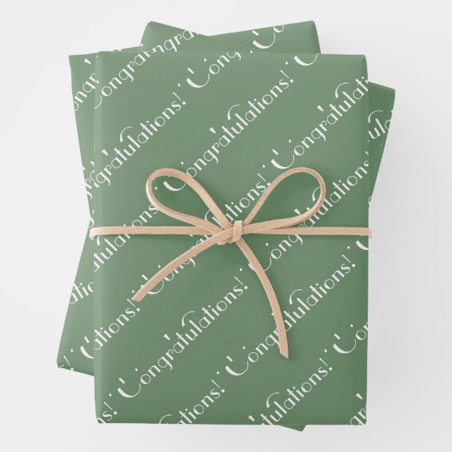 Glückwunsch Geschenkpapier Set (Beispiel)