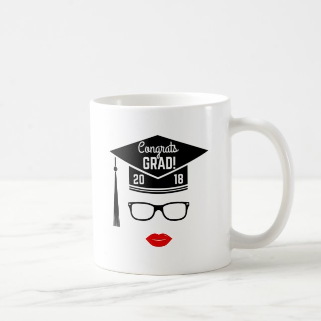 Glückwunsch grad 2018 Mädchen Kaffeetasse (Rechts)