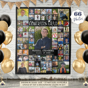 Glückwunsch Grad 66 FotoCollage benutzerdefinierte Wandteppich