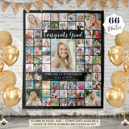 Glückwunsch Grad 66 FotoCollage benutzerdefinierte Wandteppich