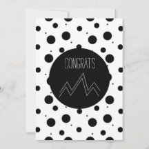 Glückwunsch Grad Abstrakte Monochrome Dots Mountai