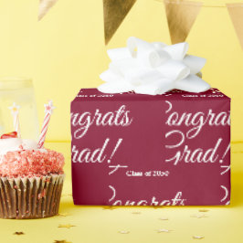Glückwunsch grad benutzerdefinierte Jahrgangsschri Geschenkpapier
