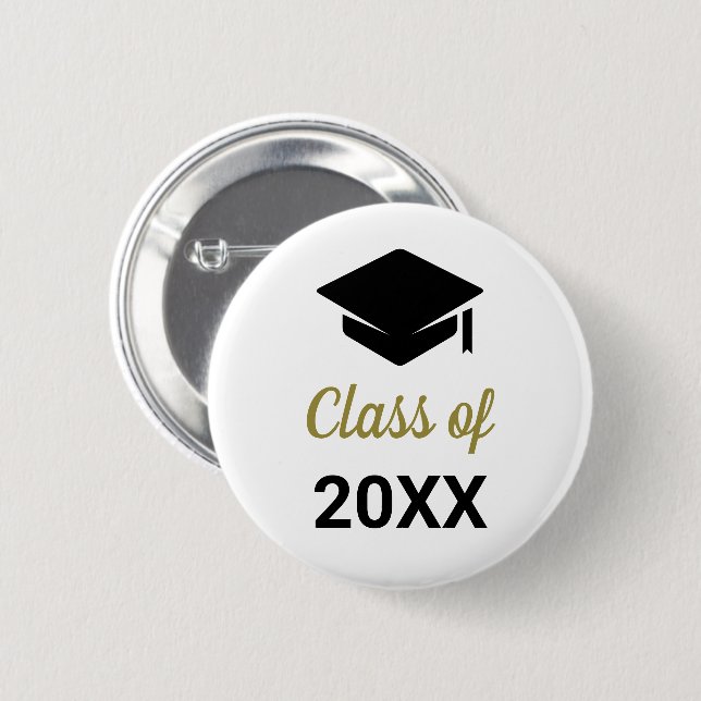 Glückwunsch Grad der Jährlichen Graduationsstufe Button (Vorne & Hinten)