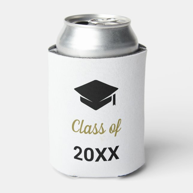 Glückwunsch Grad der Jährlichen Graduationsstufe Dosenkühler (Kanne Vorderseite)