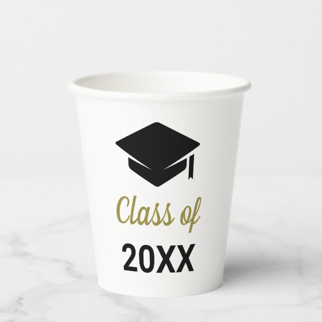 Glückwunsch Grad der Jährlichen Graduationsstufe Pappbecher (Vorderseite)