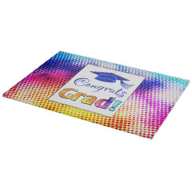Glückwunsch Grad Farben, Spaß Schneidebrett (Ecke)