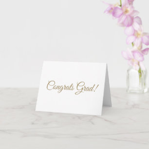 Glückwunsch grad gold skriptkalligrafie elegant karte