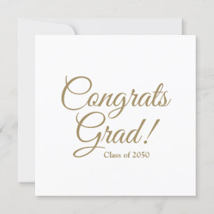 Glückwunsch grad gold weiß benutzerdefinierte Skri Karte