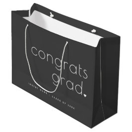 Glückwunsch Grad Klasse 20XX Moderne Minimalistisc Große Geschenktüte