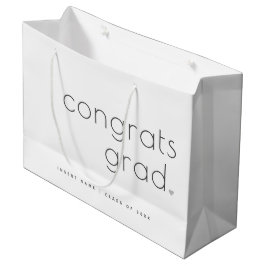 Glückwunsch Grad Klasse 20XX Moderne Minimalistisc Große Geschenktüte