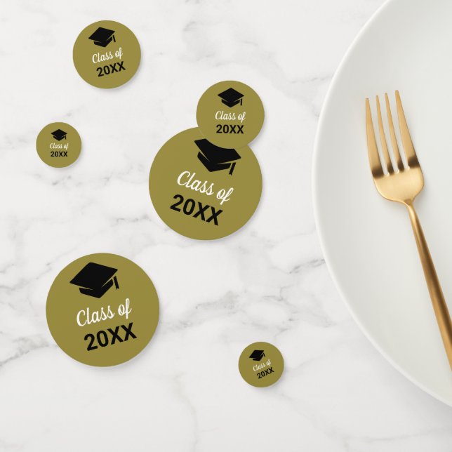 Glückwunsch Grad-Obergrenze Klasse eines Jahres Konfetti (Gruppe)