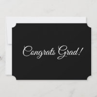 Glückwunsch Grad Schwarz-weiße Schrift